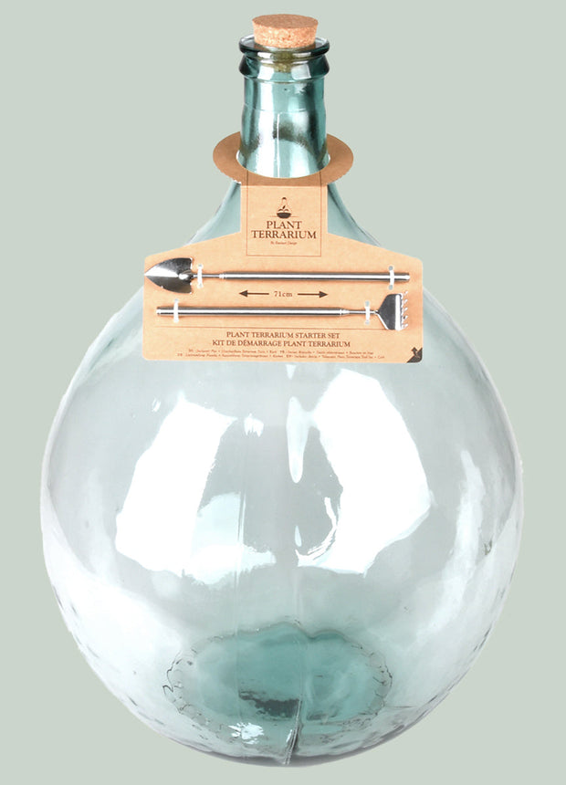 Terrarium bottle 55 litre set - 66 cm high - DIY Sealed Terrarium kit